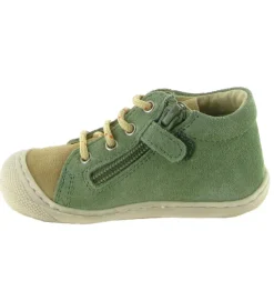 pre marche du 16 au 23 - Semelle souple - bebe garcon - Cuir - Vert - Naturino