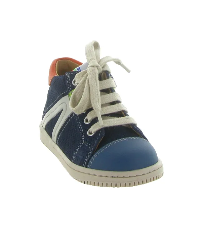 pre marche du 16 au 23 - Semelle souple - bebe garcon - Cuir - Bleu - Babybotte