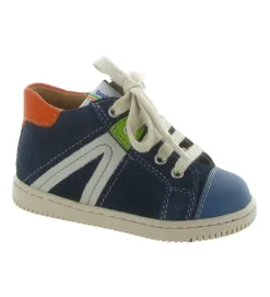 pre marche du 16 au 23 - Semelle souple - bebe garcon - Cuir - Bleu - Babybotte