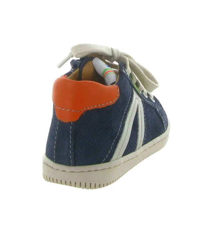 pre marche du 16 au 23 - Semelle souple - bebe garcon - Cuir - Bleu - Babybotte