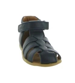 pre marche du 16 au 23 - Semelle souple - bebe garcon - Cuir - Bleu Marine - Bellamy