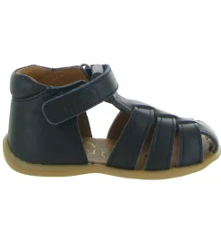 pre marche du 16 au 23 - Semelle souple - bebe garcon - Cuir - Bleu Marine - Bellamy