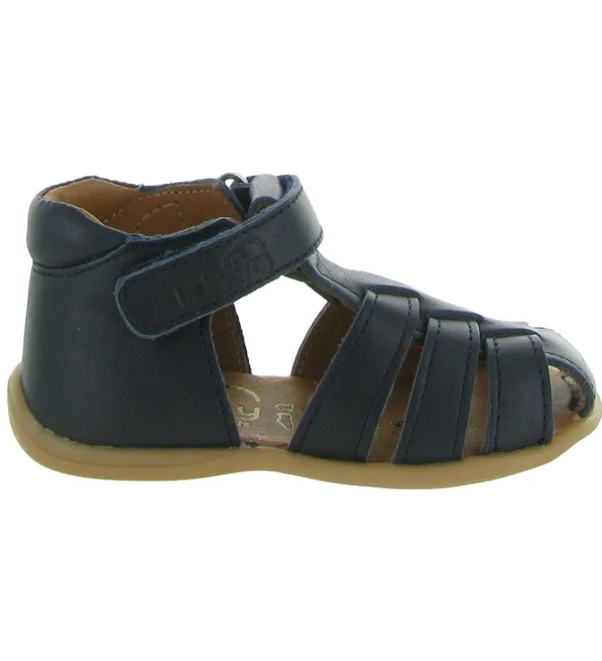pre marche du 16 au 23 - Semelle souple - bebe garcon - Cuir - Bleu Marine - Bellamy