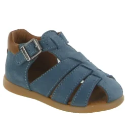 pre marche du 16 au 23 - Semelle souple - bebe garcon - Cuir - Bleu - Babybotte