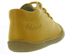 pre marche du 16 au 23 - Semelle souple - bebe garcon - Cuir - Jaune - Naturino