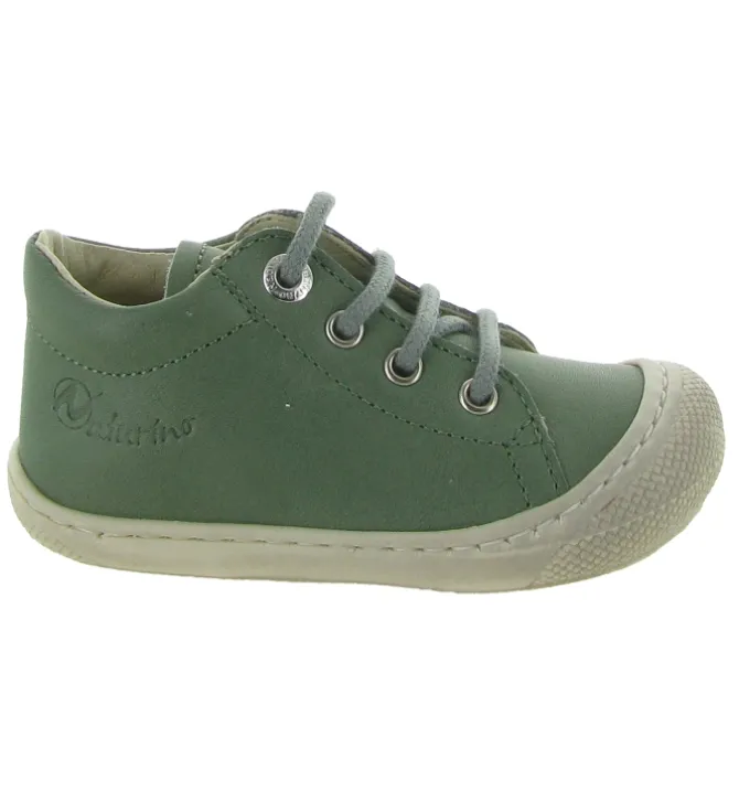 pre marche du 16 au 23 - Semelle souple - bebe garcon - Cuir - Vert - Naturino