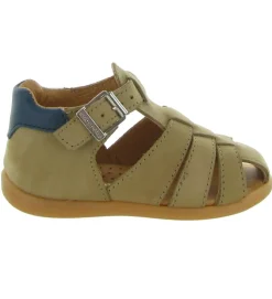 pre marche du 16 au 23 - Semelle souple - bebe garcon - Cuir - Camel - Babybotte