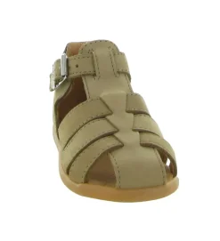 pre marche du 16 au 23 - Semelle souple - bebe garcon - Cuir - Camel - Babybotte