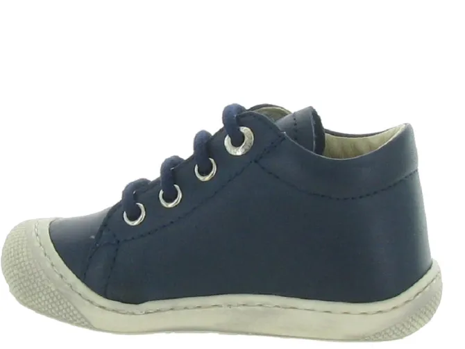 pre marche du 16 au 23 - Semelle souple - bebe garcon - Cuir - Bleu - Naturino