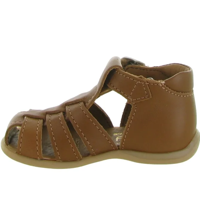 pre marche du 16 au 23 - Semelle souple - bebe garcon - Cuir - Marron - Bellamy
