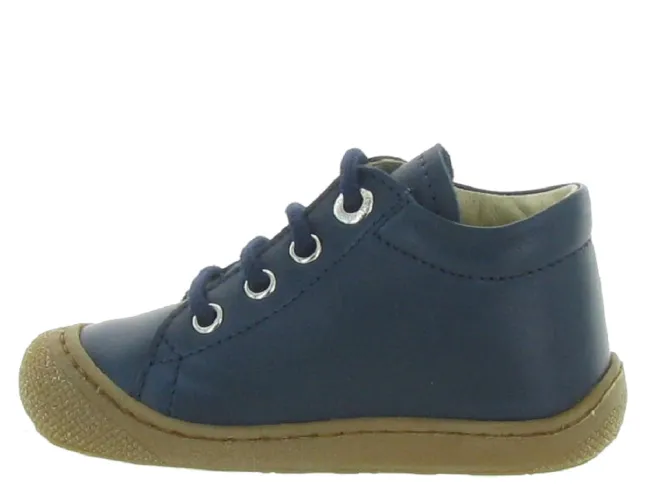 pre marche du 16 au 23 - Semelle souple - bebe garcon - Cuir - Bleu Marine - Naturino