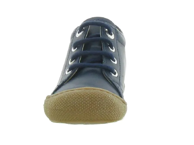 pre marche du 16 au 23 - Semelle souple - bebe garcon - Cuir - Bleu Marine - Naturino