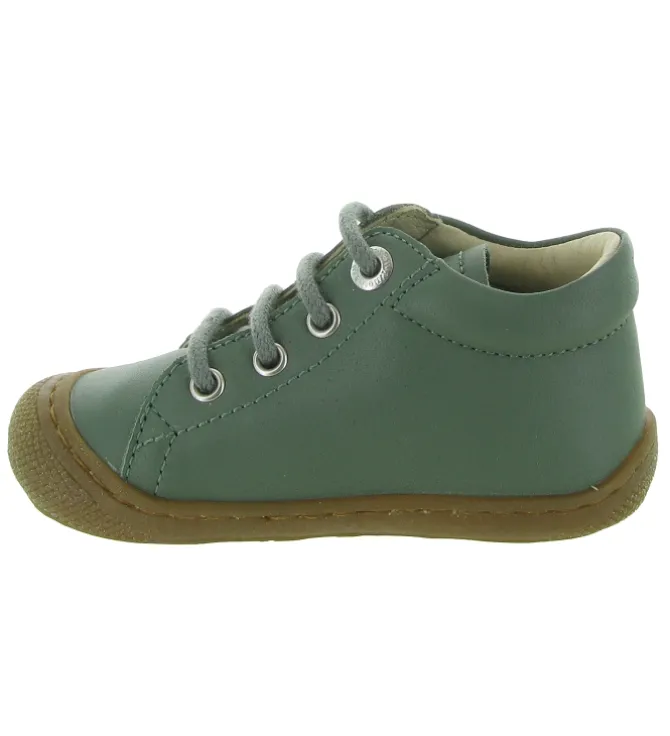 pre marche du 16 au 23 - Semelle souple - bebe garcon - Cuir - Vert - Naturino