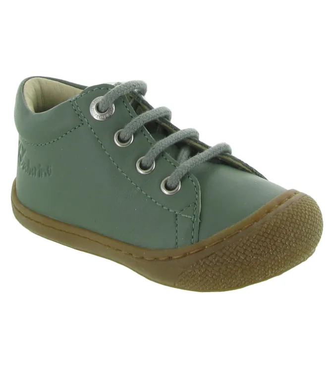 pre marche du 16 au 23 - Semelle souple - bebe garcon - Cuir - Vert - Naturino