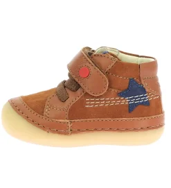 pre marche du 16 au 23 - Semelle souple - bebe garcon - Cuir - Chestnut - Kickers