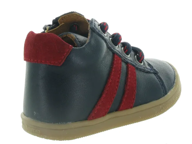 pre marche du 16 au 23 - Semelle souple - bebe garcon - Cuir - Bleu - Bellamy