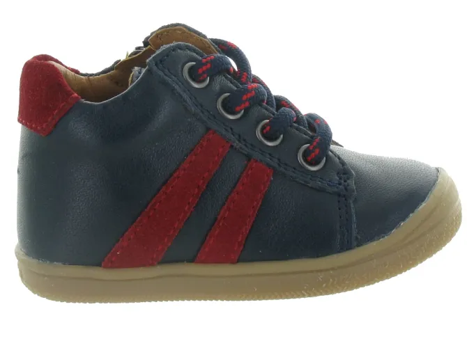 pre marche du 16 au 23 - Semelle souple - bebe garcon - Cuir - Bleu - Bellamy