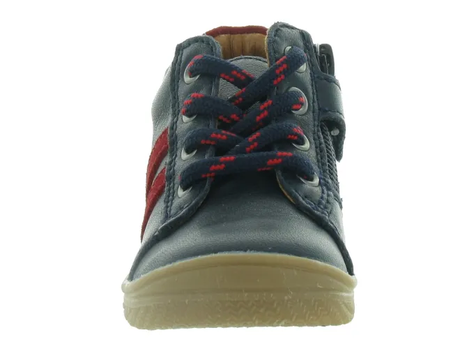pre marche du 16 au 23 - Semelle souple - bebe garcon - Cuir - Bleu - Bellamy
