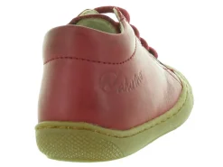 pre marche du 16 au 23 - Semelle souple - bebe garcon - Cuir - Rouge - Naturino