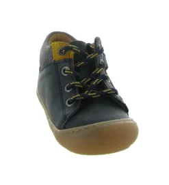 pre marche du 16 au 23 - Semelle souple - bebe garcon - Cuir - Bleu Marine - Bellamy
