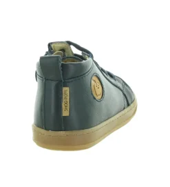pre marche du 16 au 23 - Semelle souple - bebe garcon - Cuir - Bleu - Shoo pom
