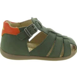 pre marche du 16 au 23 - Semelle souple - bebe garcon - Cuir - Vert - Babybotte