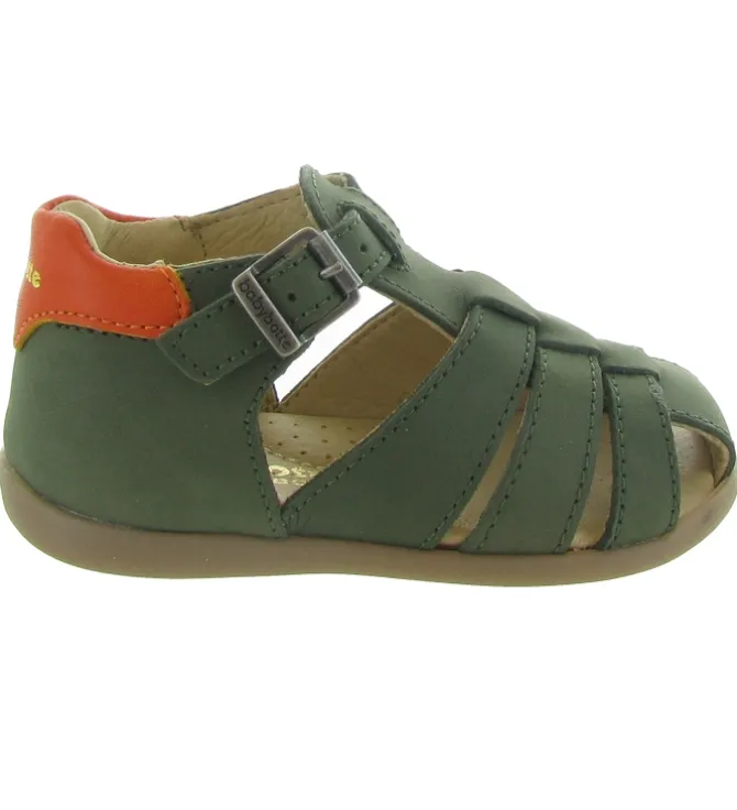 pre marche du 16 au 23 - Semelle souple - bebe garcon - Cuir - Vert - Babybotte