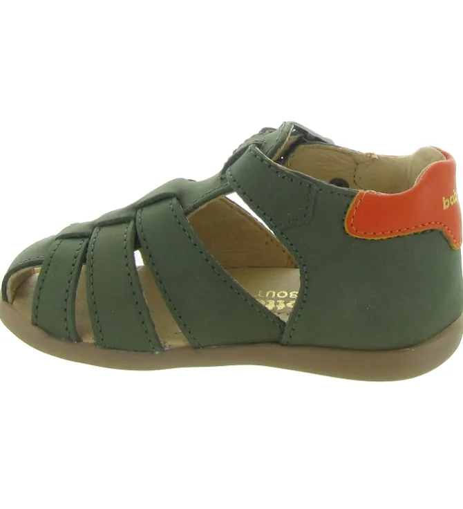 pre marche du 16 au 23 - Semelle souple - bebe garcon - Cuir - Vert - Babybotte