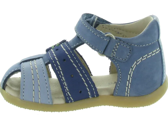 pre marche du 16 au 23 - Semelle souple - bebe garcon - Nubuck - Bleu - Kickers