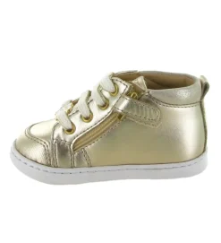 pre marche du 16 au 23 - Semelle souple - bebe fille - Nubuck - Or - Shoo pom