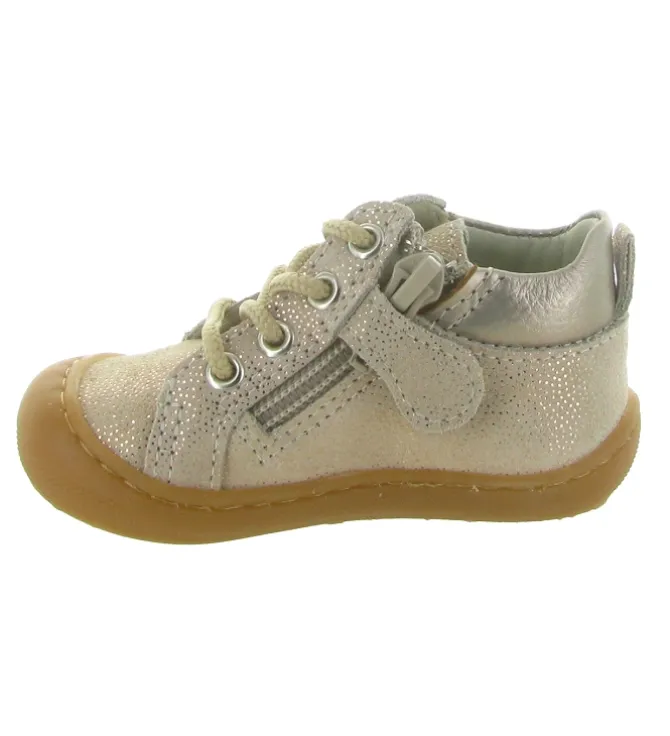 pre marche du 16 au 23 - Semelle souple - bebe fille - Cuir - Or - Bellamy