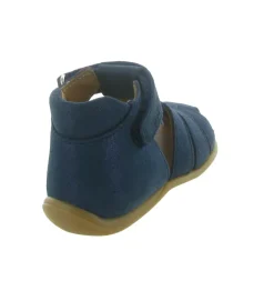 pre marche du 16 au 23 - Semelle souple - bebe fille - Cuir - Bleu - Bellamy