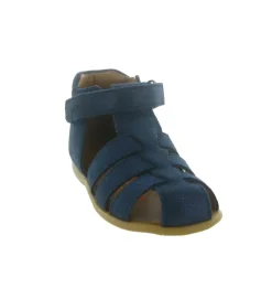 pre marche du 16 au 23 - Semelle souple - bebe fille - Cuir - Bleu - Bellamy