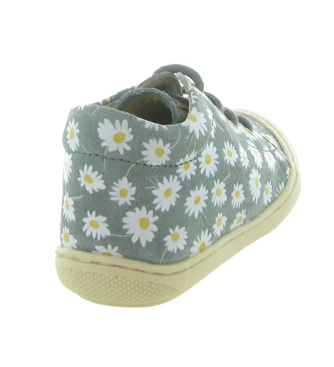 pre marche du 16 au 23 - Semelle souple - bebe fille - Cuir - Fleurs - Naturino