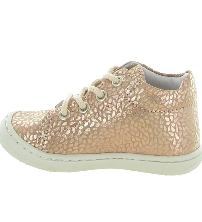 pre marche du 16 au 23 - Semelle souple - bebe fille - Cuir - Rose - Bellamy