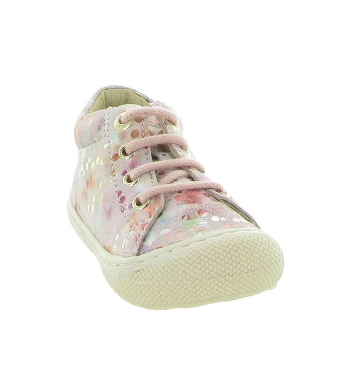 pre marche du 16 au 23 - Semelle souple - bebe fille - Cuir laminé - Multicolor - Naturino
