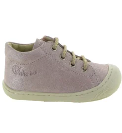 pre marche du 16 au 23 - Semelle souple - bebe fille - Nubuck - Rose - Naturino