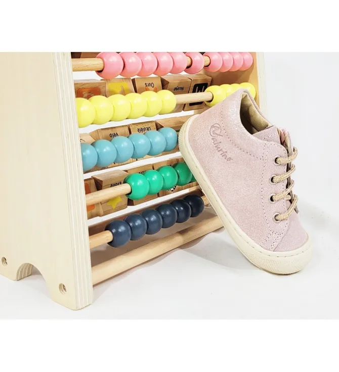 pre marche du 16 au 23 - Semelle souple - bebe fille - Nubuck - Rose - Naturino