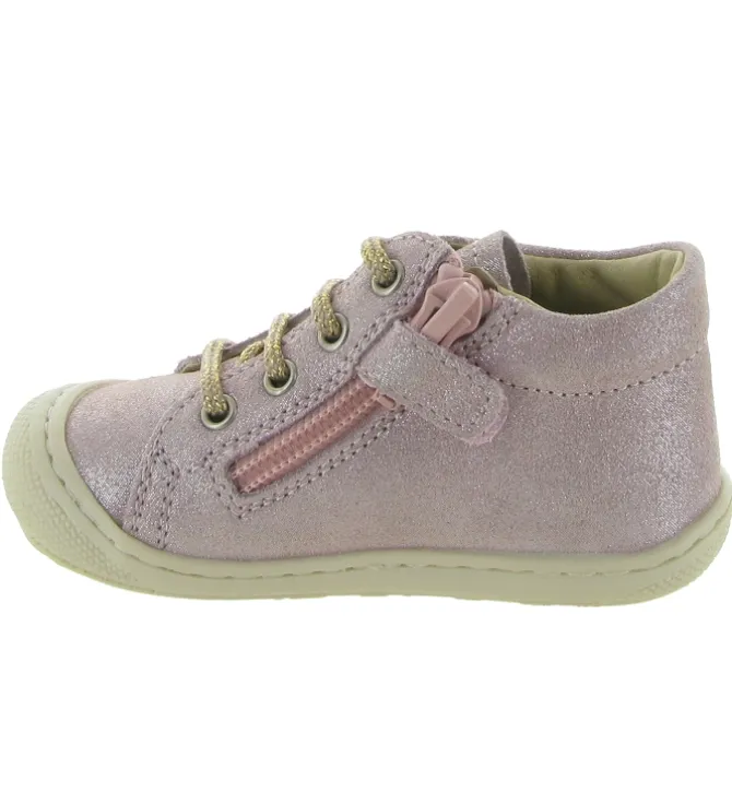 pre marche du 16 au 23 - Semelle souple - bebe fille - Nubuck - Rose - Naturino