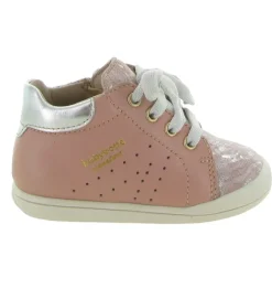 pre marche du 16 au 23 - Semelle souple - bebe fille - Cuir - Rose - Babybotte