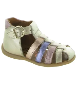 pre marche du 16 au 23 - Semelle souple - bebe fille - Cuir laminé - Or - Bellamy