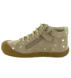 pre marche du 16 au 23 - Semelle souple - bebe fille - Cuir - Taupe - Naturino