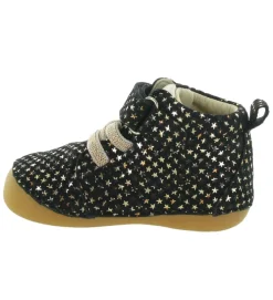 pre marche du 16 au 23 - Semelle souple - bebe fille - Cuir - Noir - Kickers