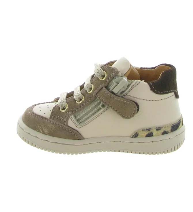 pre marche du 16 au 23 - Semelle souple - bebe fille - Cuir - Beige - Babybotte