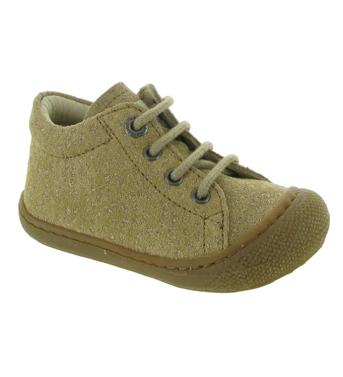 pre marche du 16 au 23 - Semelle souple - bebe fille - Cuir - Or - Naturino