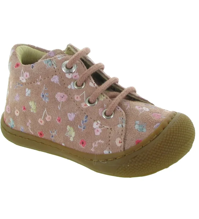 pre marche du 16 au 23 - Semelle souple - bebe fille - Cuir - Rose - Naturino