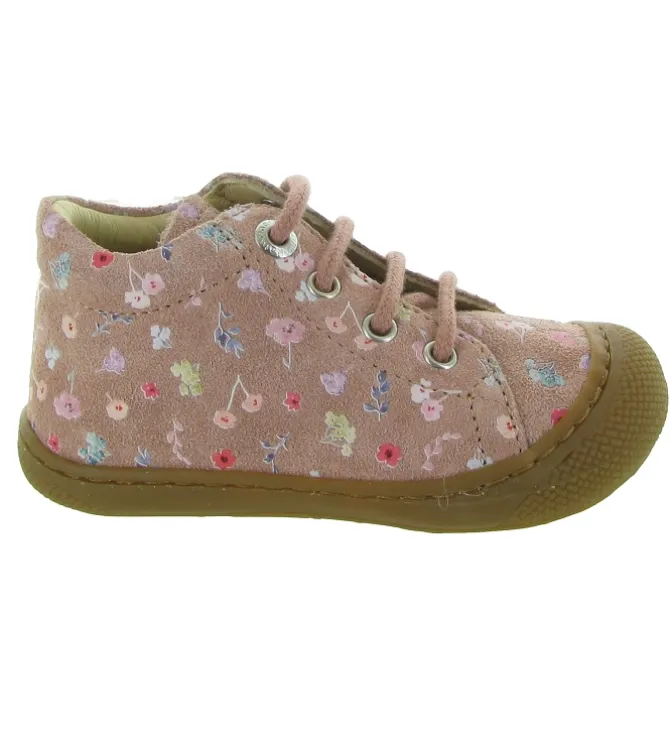 pre marche du 16 au 23 - Semelle souple - bebe fille - Cuir - Rose - Naturino