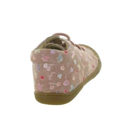 pre marche du 16 au 23 - Semelle souple - bebe fille - Cuir - Rose - Naturino