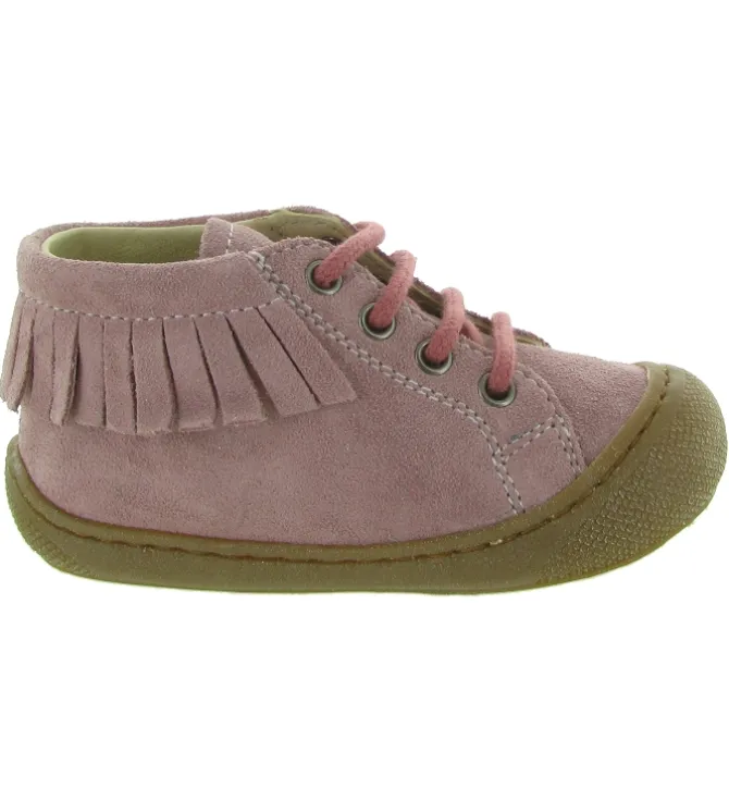 pre marche du 16 au 23 - Semelle souple - bebe fille - Cuir - Rose - Naturino