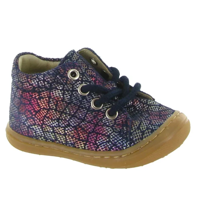 pre marche du 16 au 23 - Semelle souple - bebe fille - Cuir - Bleu - Bellamy